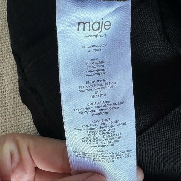 Maje Ilanda Off-The-Shoulder Romper Black XS - Picture 4 of 8